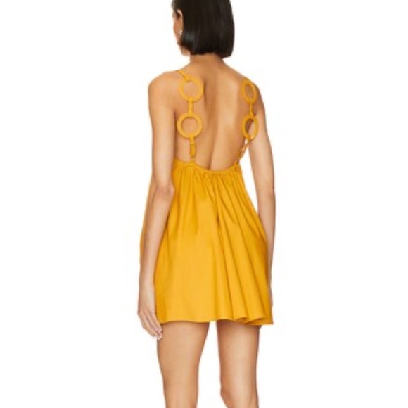 Saudade Bahama Mini Dress in Yellow Gold - Picture 2 of 9